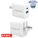 MR:【急速 USB C 充電器】【PSE認証済】Gigastone 急速充電器 18W USB-A USB-C PD 充電器 Type-C 最高水準の安全性 タイプC 充電器 2個セット