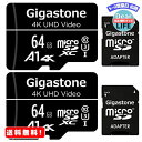 MR:Gigastone マイクロSDカード 64GB 2個セット Micro SD card SD ...