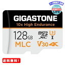 MR:yMLC 10xϋvzGigastone MLC ܂sdJ[h 128GB MicroSD 128GB ϋv 4K UHD rfIBe hƃJ hCuR[_[ ĎJ Ή 100MB/s V30 U3 Class10