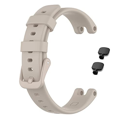 MR:GARMIN(ガーミン) Lily Sport/Lily Classic用 バンド ガーミン Lily用 交換バンド スマートウォッチバンド 高級シリコーン製 SOOYEEH 柔らかい 超薄 超軽量 装着簡単 スポーツ 耐衝撃 防汗 11色可選 男女兼用 工具付き（グレー）