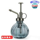 MR:T4U 霧吹き ガラス 200ML スプレー 植物 園芸 掃除 アルコール対応 極細ミスト アンティーク調 透明 インテリア ギフトかぼちゃ型（グレー）