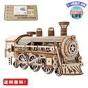 MR:Smilerain 3D立体パズル 木製パズル 蒸気機関車モデル 木製パズ