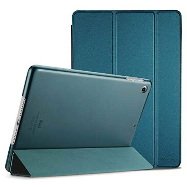 MR:ProCase iPad Air 1(2013発売)ケース スマート 超スリム スタンド フォリオ保護ケース 半透明フロスト バックカバー 対応端末：Apple iPad Air 9.7 第1世代(A1474 A1475 A1476)-ティール