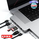 MR:Satechi USB-C Proハブ Max 8in2 (シルバー) USB4 HDMI USB-A/Cデータ イーサネット SD 音声ジャック (2021 MacBookPro 14/16インチなど対応)