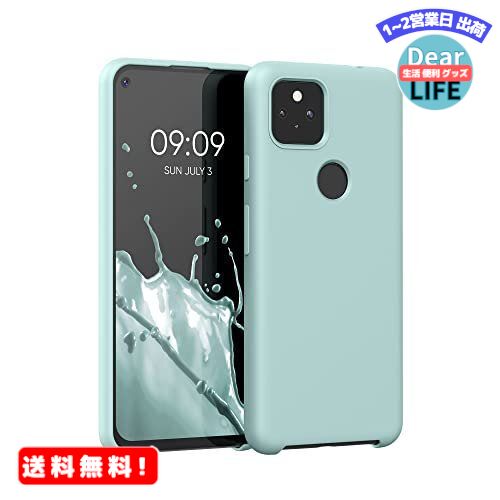 MR:kwmobile 対応: Google Pixel 5a 5G ケース - TPU リキッド シリコン スマホケース カバー - 耐衝撃 傷防止 サラサラ Case