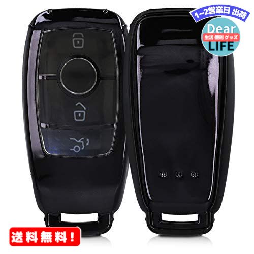 MR:kwmobile یP[X Ή: Mercedes Benz Ԃ̃L[ Smart Key (Keyless Ή@̂) - X}[gL[ ϏՌ t{fB Ԃ̌ Jo[ - TPUی  ubN