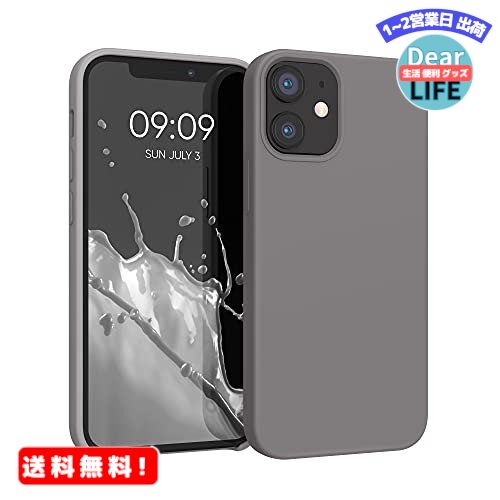 楽天ディアライフ 生活便利グッズの店MR:kwmobile 対応: Apple iPhone 12 mini ケース - TPU リキッド シリコン スマホケース カバー - 耐衝撃 傷防止 サラサラ Case