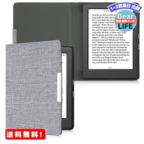 MR:kwmobile 対応: Kobo Glo HD / Touch 2.0 用 ケース - 布 電子書籍カバー - オートスリープ reader 保護ケース