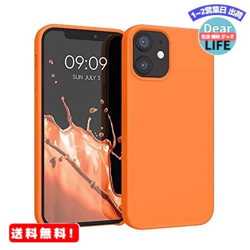 楽天ディアライフ 生活便利グッズの店MR:kwmobile 対応: Apple iPhone 12 mini ケース - TPU リキッド シリコン スマホケース カバー - 耐衝撃 傷防止 サラサラ Case