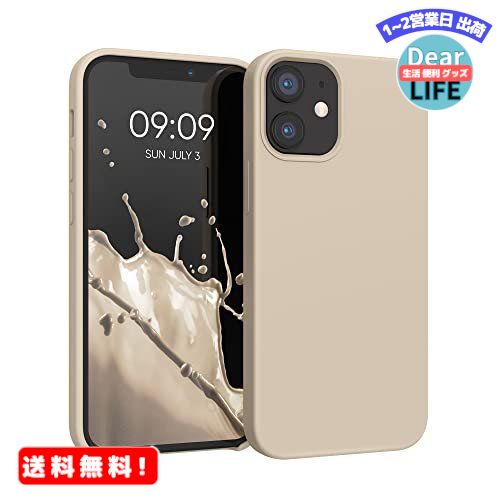 MR:kwmobile 対応: Apple iPhone 12 mini ケース - TPU リキッド シリコン スマホケース カバー - 耐衝撃 傷防止 サラサラ Case