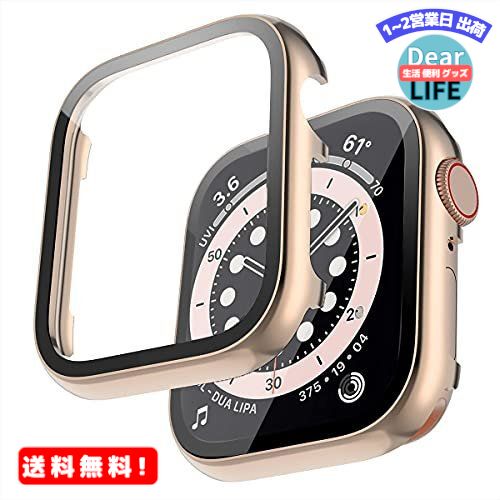 MR:Miimall 一体感ケースApple Watch 38mm 専用 金属ケース アップルウォッチ シリーズ 1/2/3 ケース アップルウォッチ 38mm保護ケース キズ防止 防塵 軽量 硬度9H 金属 全面保護 強化ガラス(38mm|ローズゴールド)