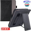 MR:Miimall For Kindle Paperwhite 第11世代 ケース 2021Newモデル Kindle Paperwhite 11 カバー スタンド機能付き ハンドストラップ付き スマートOFF/ON マグネット開閉 PUレザー Kindle Paperwhite 2021対応（ブラック）