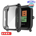 MR:Miimall Xiaomi Amazfit Bip 専用ケース HUAMI シャオミ Amazfit Bipカバー ソフト TPU材質 擦り傷防止 軽量 薄型 防衝撃 Amazfit Bip 全面保護ケース スマートウォッチ対応 バンパー（ブラック）