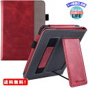 MR:Miimall For Kindle Paperwhite 第11世代 ケース 2021Newモデル Kindle Paperwhite 11 カバー スタンド機能付き ハンドストラップ付き スマートOFF/ON マグネット開閉 PUレザー Kindle Paperwhite 2021対応（ワインレッド）