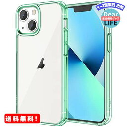 MR:JEDirect iPhone13 保護ケース(6.1インチ専用) 衝撃吸収 バンパーカバー 傷つけ防止 クリアバック (ミッドナイトグリーン)