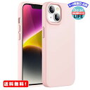 MR:JEDirect iPhone 14 6.1インチ用 シリコンケース シルキーソフトタッチフルボディ保護ケース マイクロファイバーライニング付き耐衝..