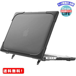 ProCase MacBook Pro 14 ケース 2023 A2779 M2 2021 M1 Pro A2442 対応 耐衝撃ハードシェル 保護カバー スタンド爪 すり傷防止 汚れ対策 - ブラック