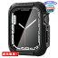 MR:Spigen Apple Watch ケース 41mm ガラス 一体型 【 Series 8 / 7 対応 】 米軍MIL規格取得 画面保護 耐衝撃 落下 衝撃 吸収 すり傷 防止 保護カバー タフ・アーマー ACS04191 (ブラック)