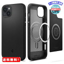 MR:Spigen iPhone14Plus ケース Magsafe対応 マグネット搭載 TPU ワイヤレス充電対応 米軍MIL規格取得 耐衝撃 すり傷防止 マグ・アーマー マグフィット ACS04918 (マット・ブラック)