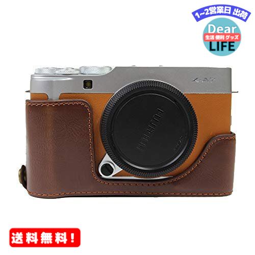 MR:Fujifilm Fuji 富士 PEN X-A7 X-A5 X-A10 X-A20 X A7 A5 A10 A20 一眼 カメラケース カメラカバー カメラバッグ カメラホルダー 、【KOOWL】ハンドメイドのPUレザーカメラベース保護カバー、付属品：ハン...