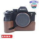 MR:Koowl 対応 Sony ソニー A7R5 A7M4 A7 IV α7 IV ILCE-7M4 ソニーアルファ7 IV A7Siii A7S M3 Sony A1 ILCE-1 カメラケース カメラカバー カメラバッグ カメラホルダー 【KOOWL】ハンドメイドのPUレザーカメラ...