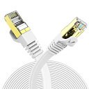 MR: 3m CAT7 LANケーブル Veetop カテゴリー7 フラット 高速 ギガビット 10Gbps 750MHz STP 金メッキコネクタ RJ45 二重シールド 爪折れ防止 ADSL回線 光回線 有線ランケーブル wi-fiケーブル パソコン モデム ルーター ラップトップ プリンター PS3 PS4 PS5 Xbox等に対応ら