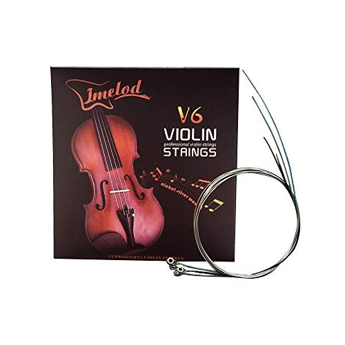 MR: Imelodバイオリン弦ユニバーサルフルセット（G-D-A-E）バイオリンフィドル弦弦スチー ...