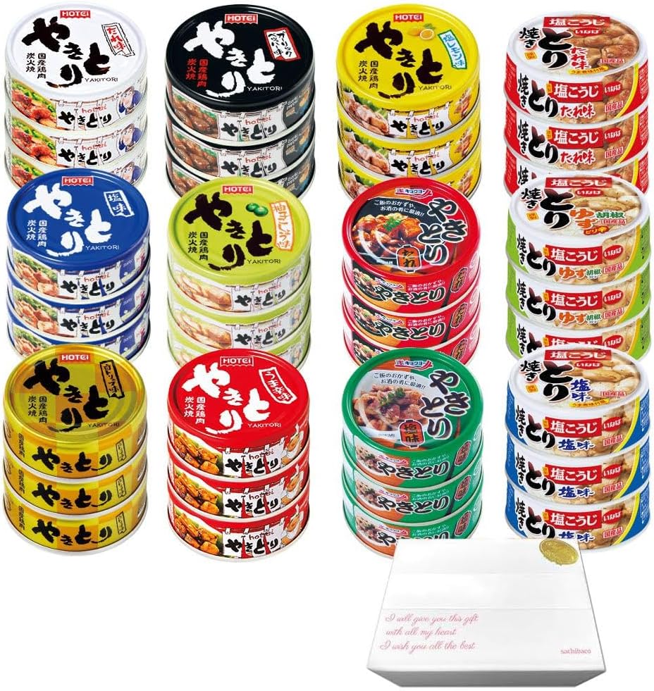 缶詰 焼き鳥 12種36食 詰め合わせ セット 非常食 保存食 防災の日 肉 ホテイ いなば食品 極洋 sachibaco