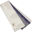 【10%OFFクーポン配布中】半幅帯 WAKKA 鳥獣戯画 綱取り 相撲 うさぎ カエル ねこ 蛙 グレー 紫 正絹 リバーシブル 長尺 変わり結び パロディ