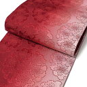 半幅帯 赤 古典柄 雪輪 桜 グラデーション リバーシブル カジュアル モダン シック 日本製 半巾帯 細帯 3