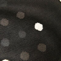 撫松庵名古屋帯絽夏帯黒モールドット水玉幾何学お太鼓一重太鼓夏着物浴衣