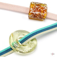 帯留め新島ガラスとんぼ玉帯飾り箔入りガラス工芸和装小物