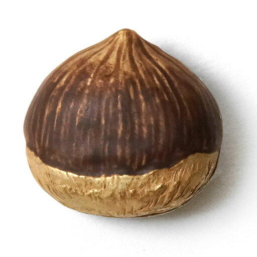 帯留め 栗 秋 茶色 ハンドメイド 和装小物 ピューター SUU 帯留め 栗 秋 茶色 ハンドメイド 和装小物 ピューター SUU