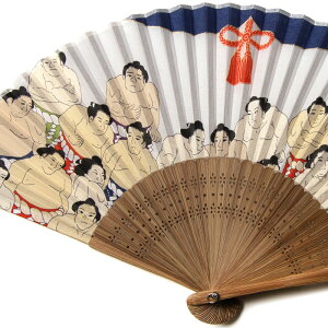 扇子 大相撲 浮世絵風 力士 相撲取り スポーツ 日本画 縁起物 和雑貨