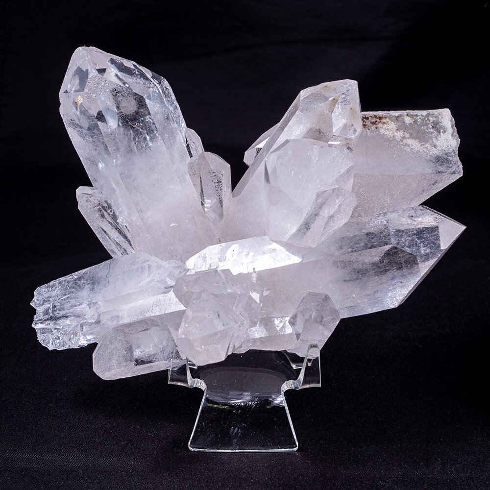 トマスゴンサガ産 水晶 クラスター 幅13.5cm 置物 天然石