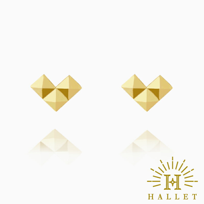 Rakuten - k18 ゴールド ピアス スタッズハートピアス スタッドピアス 華奢 18金 18k 無料ラッピング　ギフト デザイン レディース プレゼント