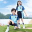 【送料無料】小学生の制服セット 2024新作幼稚園の夏服 スポーツウェア 夏用半袖子供クラスウェア 学院風 2点セット 快適なゆったりしたスポーツウェア