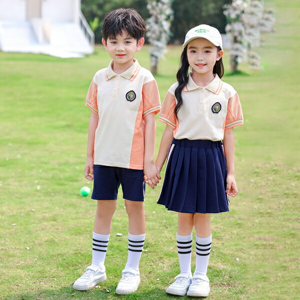 【送料無料】小学生の制服セット 2024新作幼稚園の夏服 スポーツウェア 夏用半袖子供クラスウェア 学院風