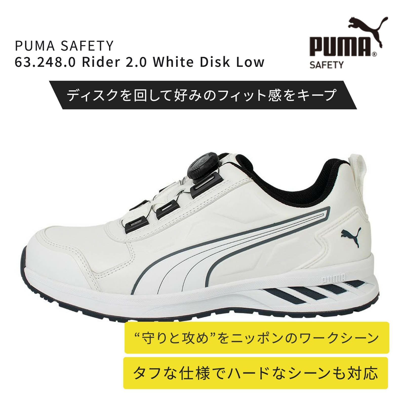 樂天商城 - PUMA SAFETY 64.248.0 Rider 2.0 White Disk Low