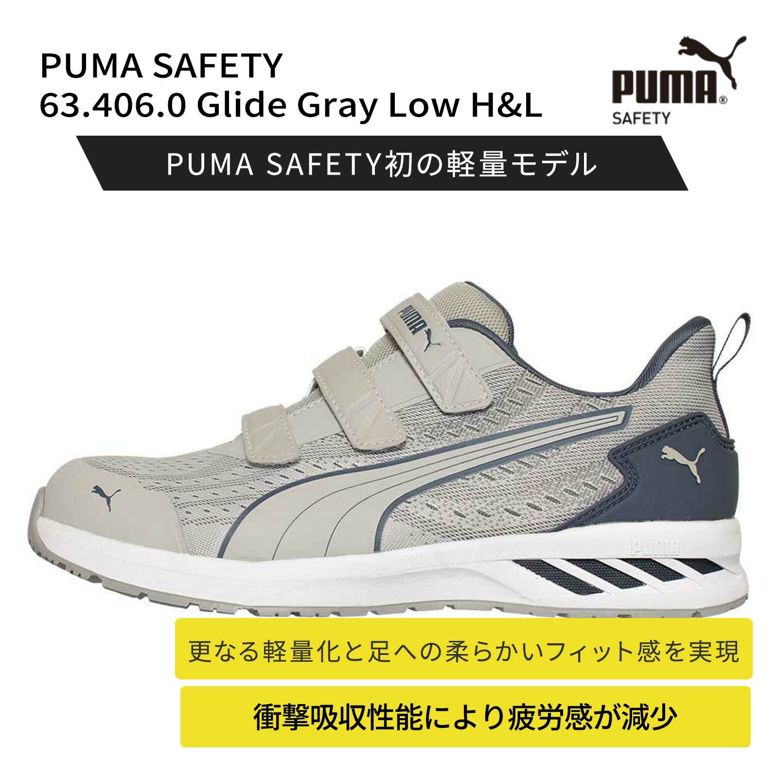樂天商城 - PUMA SAFETY 63.406.0 Glide Gray Low H&L