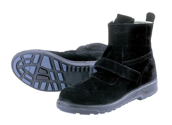 安全靴シモン　SX3層構造底　ウォーキングセーフティ　耐熱作業用　WS28黒床　【1790218】