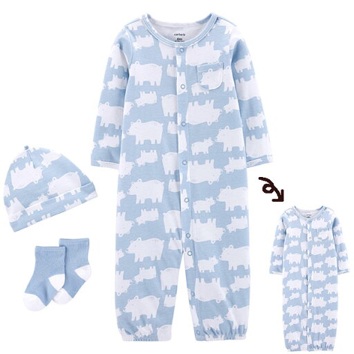 カーターズ【男の子用 nb〜9M】3点セット 2WAYオール くま・ブルー【定形外郵便は送料無料】プリミーサイズ/ベビードレス/靴下/ソックス/帽子/carter's/かわいい/ギフトセット/秋冬物/キッズ50cm/60cm/70cm【ラッピング別注文で可能です】 カーターズ【男の子用 nb〜9M】3点セット 2WAYオール くま・ブルー【定形外郵便は送料無料】プリミーサイズ/ベビードレス/靴下/ソックス/帽子/carter's/かわいい/ギフトセット/秋冬物/キッズ50cm/60cm/70cm【ラッピング別注文で可能です】