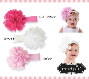 【定形外郵便は送料無料】MudPie　マッドパイ　シフォンフラワーソフト　ヘアバンド