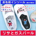 【新生活応援CP】 お名前 インソール(靴の中敷き) リサとガスパール 19〜23cm 1足組 ディアカーズ 送料無料 入園 入学 男の子 女の子 靴 履き間違...