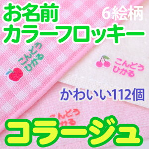 お名前 カラーフロッキー コラージュ ディアカーズ 送料無料 布 名入れ 入学 入園 プレゼント 入学祝い 子供 お名前シール フロッキーネーム 靴下 ひらがな カタカナ アルファベット 伸縮素材 肌着