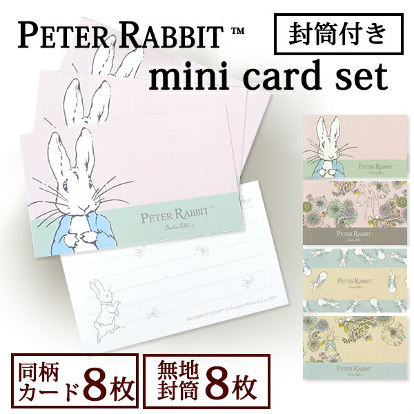 ミニカードセット ピーターラビット（TM） peterrabbit gift メッセージ プレゼント 花束