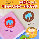 【GWクーポン】 お名前ミニガーゼタオル-オミとリカ 3枚セット【ディアカーズ】