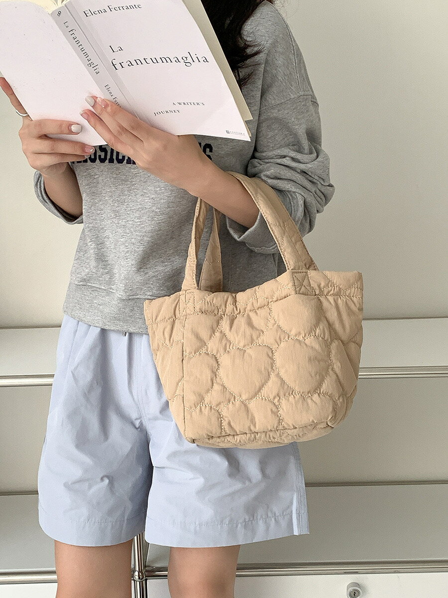 トートバッグハートキルティングバッ...