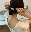 ビーズスリムシュシュ ヘアゴム キラキラ シュシュ おしゃれ 大人可愛い レディースヘアアクセサリー