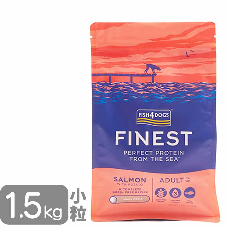 乐天商城 - フィッシュ4ドッグ ファイネスト サーモン 小粒 1.5kg